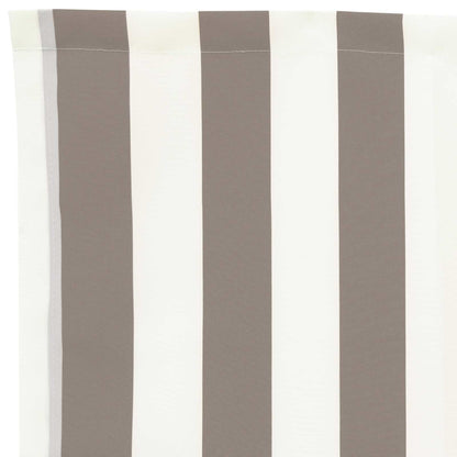 Awning Replacement Fabric Light Grey and White 2.5 x 2 m