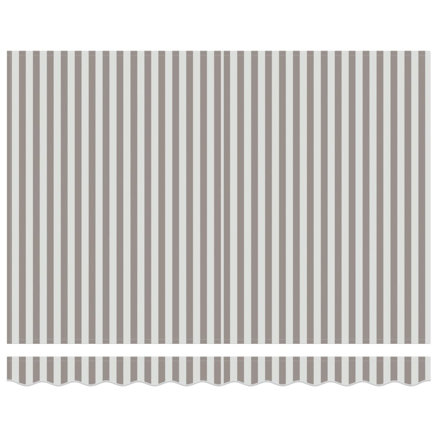Awning Replacement Fabric Light Grey and White 2.5 x 2 m