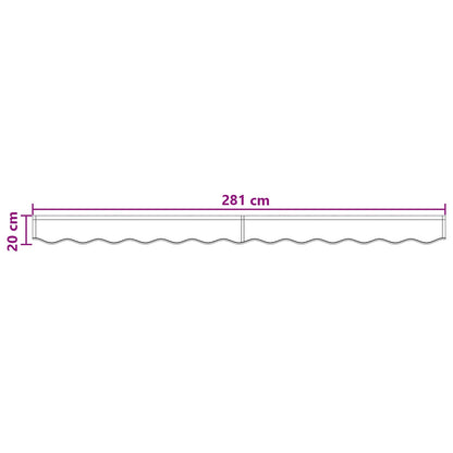 Awning Valance Replacement Taupe 3 m Polyester