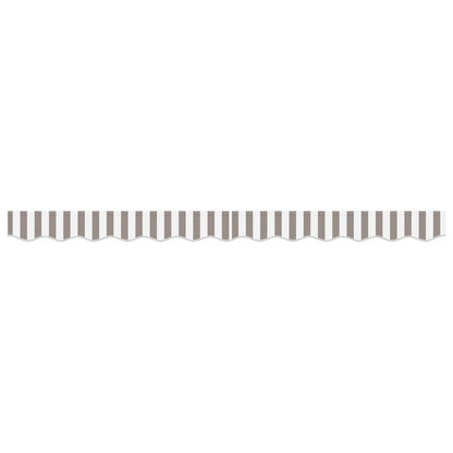 Awning Valance Replacement Light Grey and White 431 x 20 cm