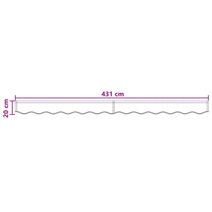 Awning Valance Replacement Taupe 4.5 m Polyester