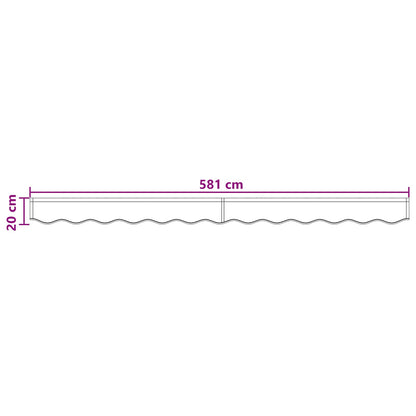 Awning Valance Replacement Taupe 6 m Polyester