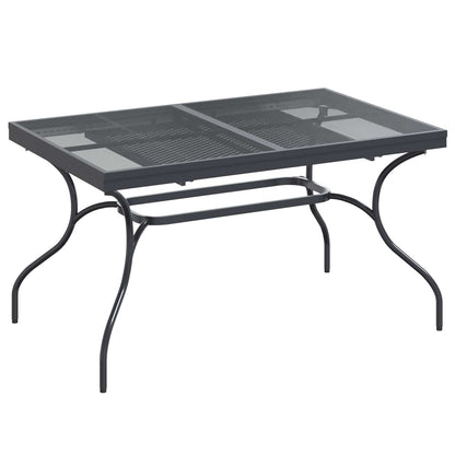 Garden Dining Set 9 pcs Anthracite 212 x 90 x 76 cm