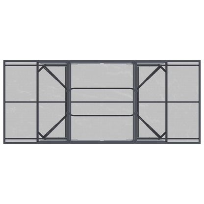 Garden Dining Set 7 pcs Anthracite 212 x 90 x 76 cm