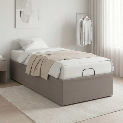 Electric Adjustable Bed Frame Taupe 200 x 70 x 33.5 cm Steel