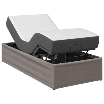 Electric Adjustable Bed Frame Taupe 200 x 70 x 33.5 cm Steel