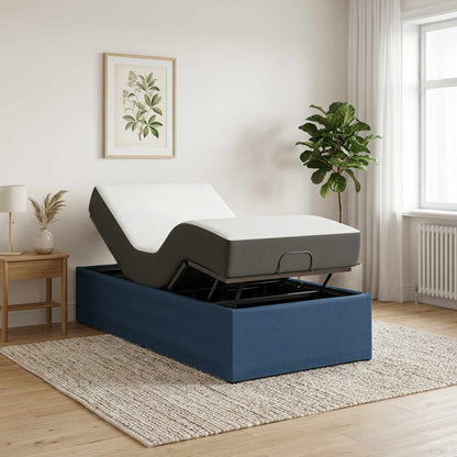 Electric Adjustable Bed Frame Blue 200 x 90 x 33.5 cm Steel