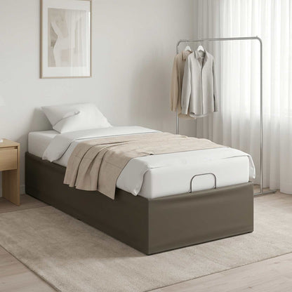 Electric Adjustable Bed Frame Grey 190 x 90 x 33.5 cm Steel