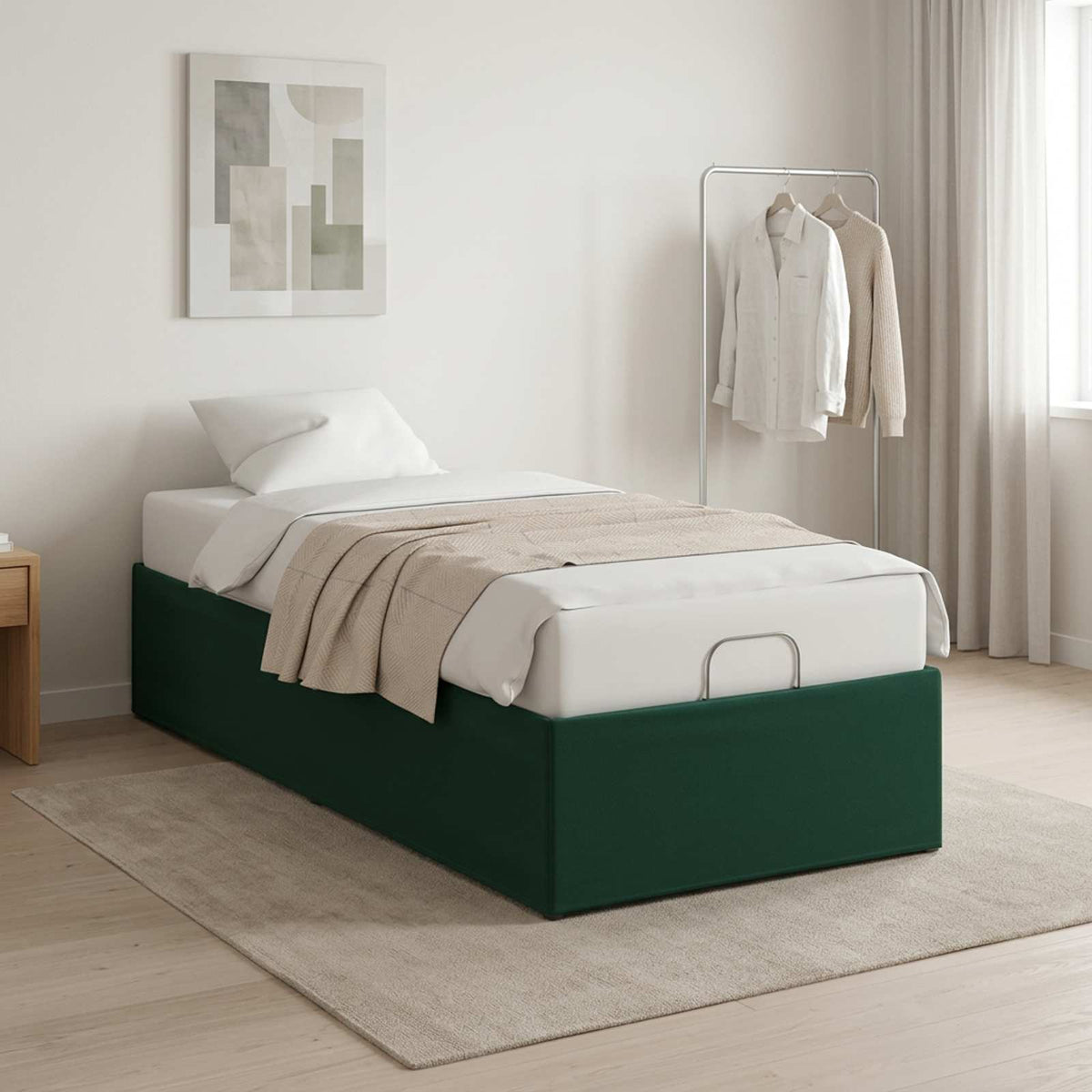 Electric Adjustable Bed Frame Forest Green 200 x 90 x 33.5 cm