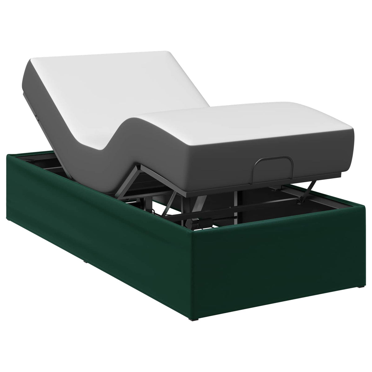 Electric Adjustable Bed Frame Forest Green 200 x 70 x 33.5 cm