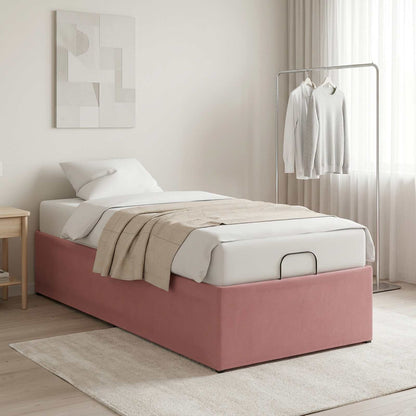 Electric Adjustable Bed Frame Pink 200 x 90 x 33.5 cm Steel