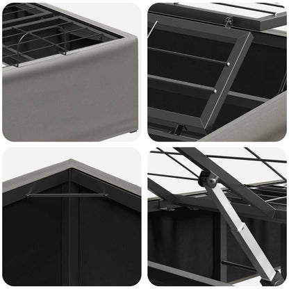 Electric Adjustable Bed Frame Light Grey 200 x 80 x 33.5 cm