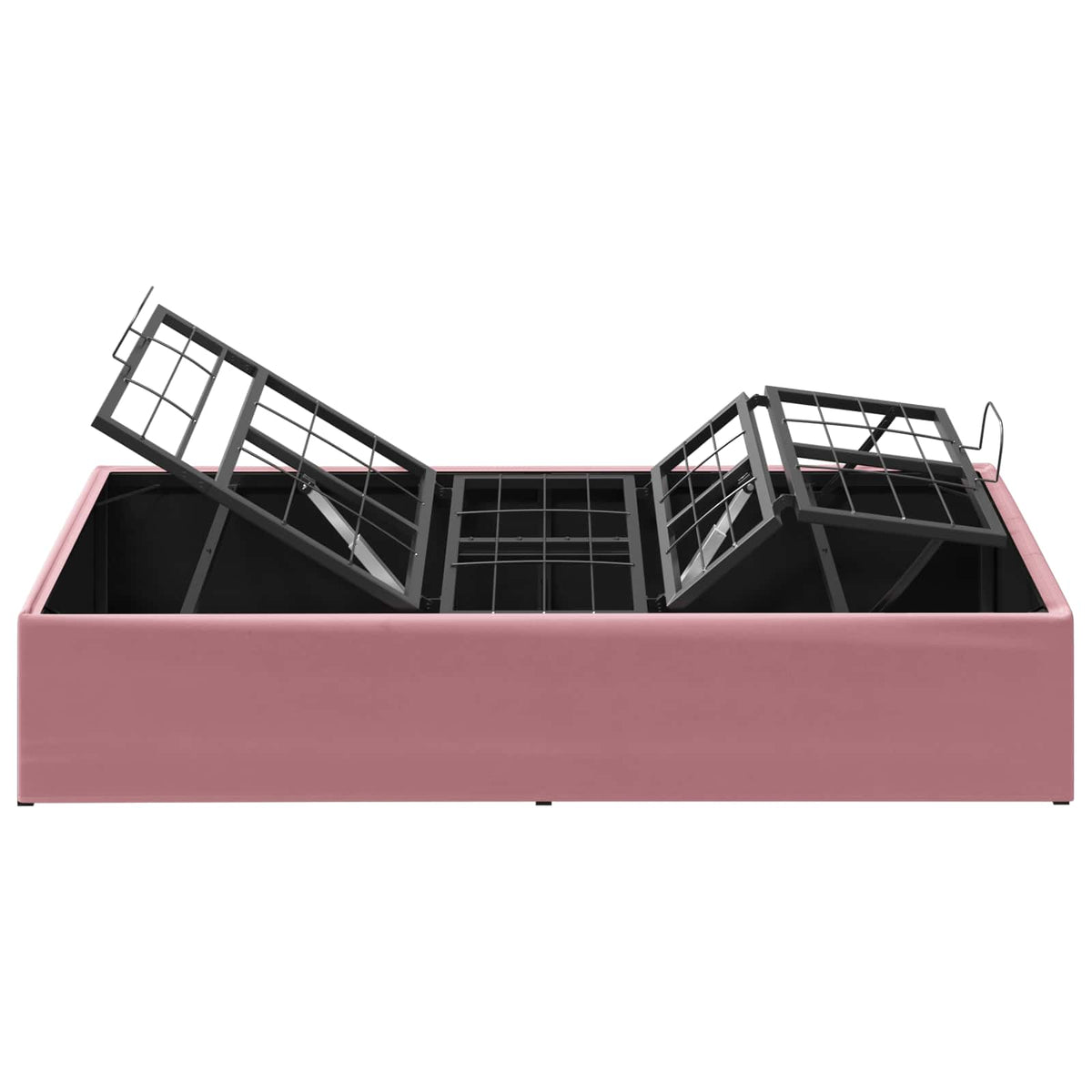 Electric Adjustable Bed Frame Pink 200 x 80 x 33.5 cm Steel