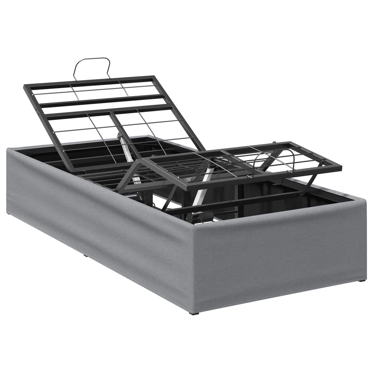 Electric Adjustable Bed Frame Light Grey 200 x 90 x 33.5 cm