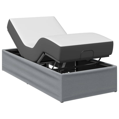 Electric Adjustable Bed Frame Light Grey 200 x 90 x 33.5 cm