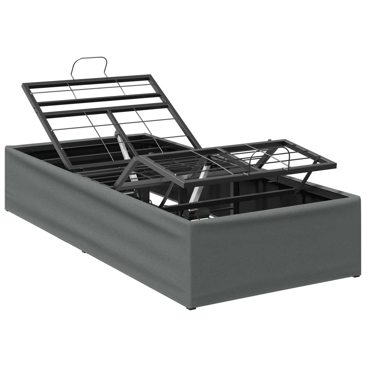 Electric Adjustable Bed Frame Dark Grey 200 x 90 x 33.5 cm