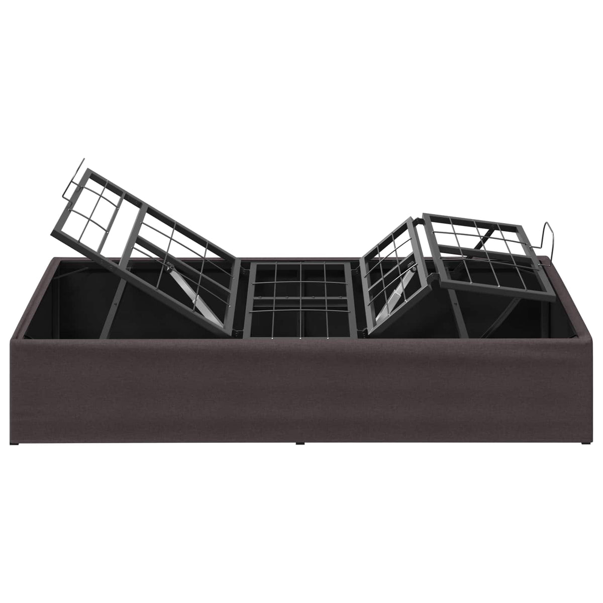 Electric Adjustable Bed Frame Brown 200 x 90 x 33.5 cm Steel