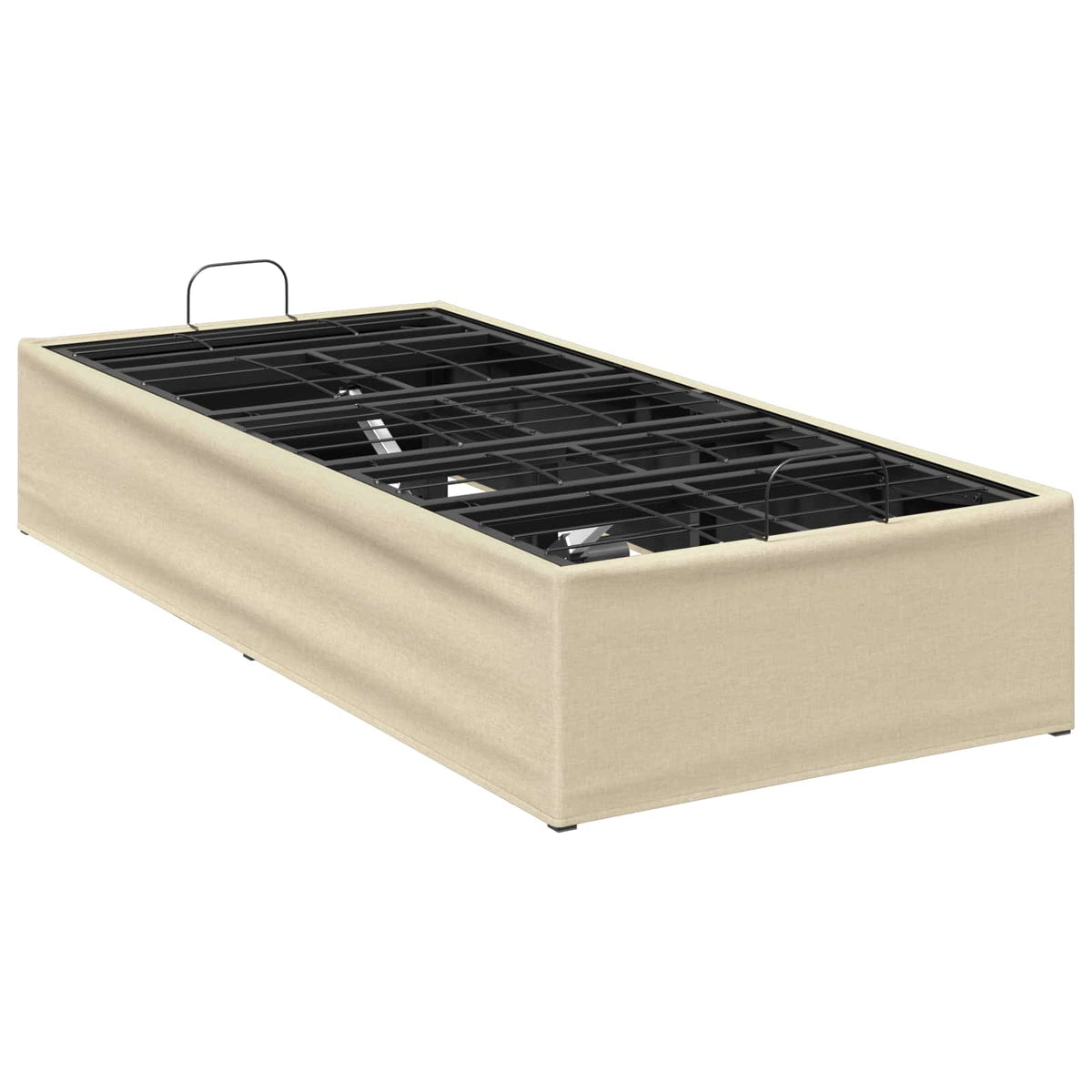 Electric Adjustable Bed Frame Cream 200 x 90 x 33.5 cm Steel