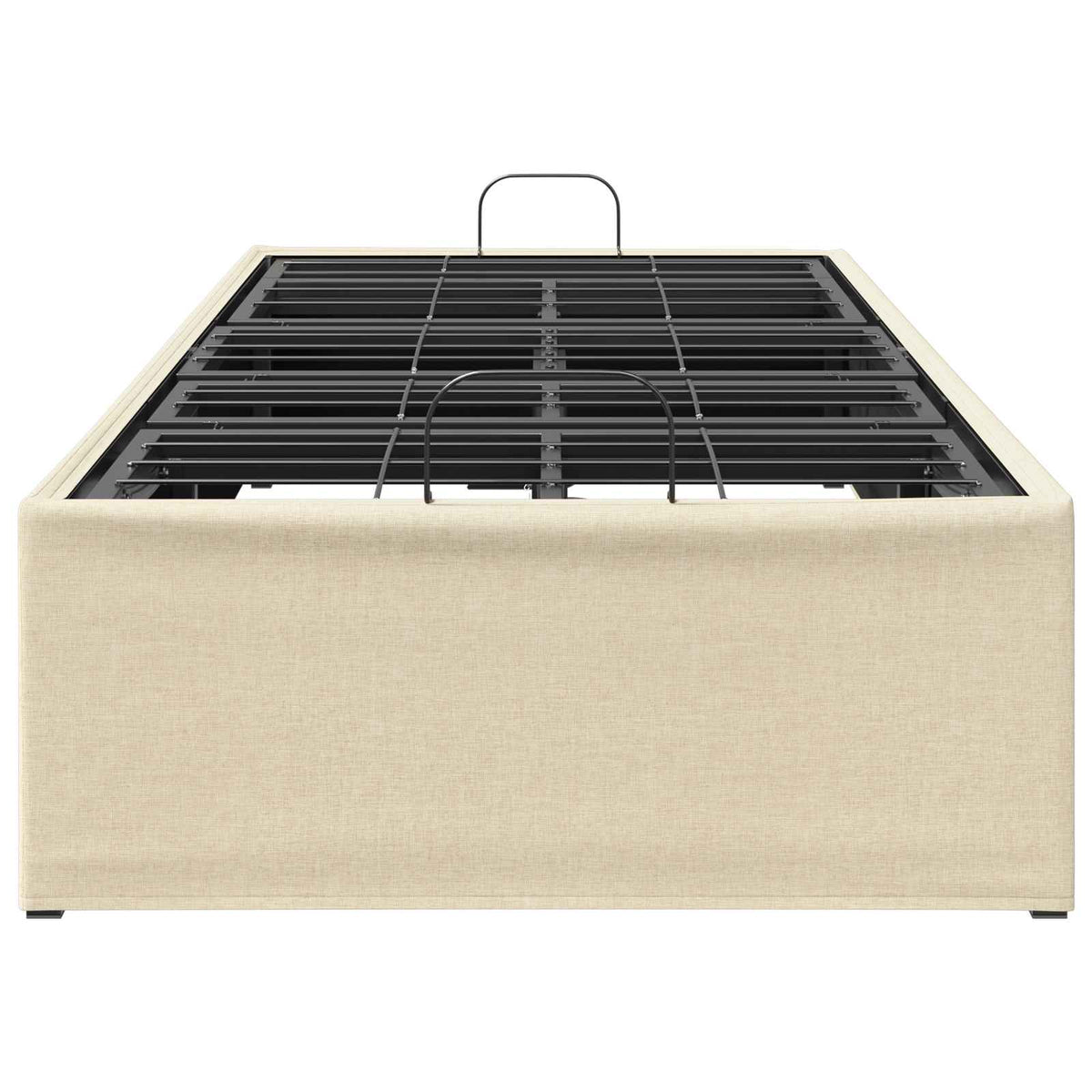 Electric Adjustable Bed Frame Cream 200 x 90 x 33.5 cm Steel