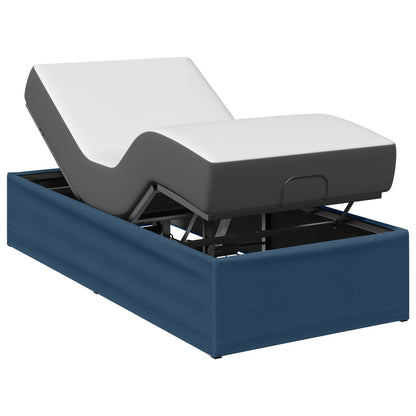 Electric Adjustable Bed Frame Blue 200 x 90 x 33.5 cm Steel