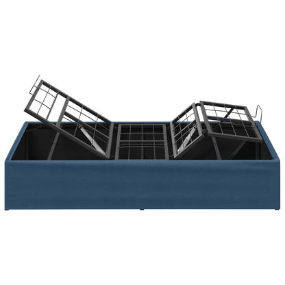 Electric Adjustable Bed Frame Blue 200 x 90 x 33.5 cm Steel