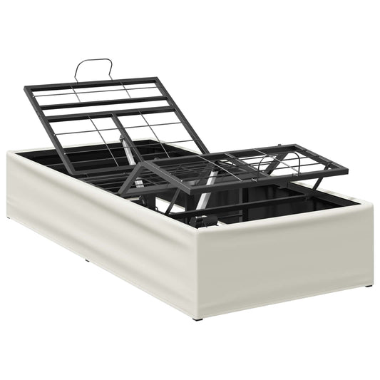 Electric Adjustable Bed Frame White 200 x 90 x 33.5 cm Steel