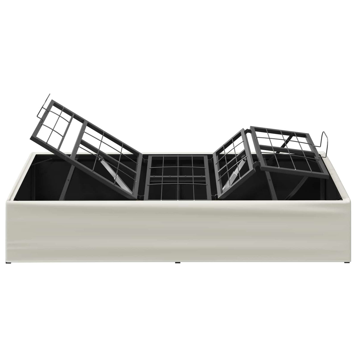 Electric Adjustable Bed Frame White 200 x 90 x 33.5 cm Steel