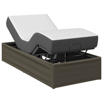 Electric Adjustable Bed Frame Grey 200 x 90 x 33.5 cm Steel