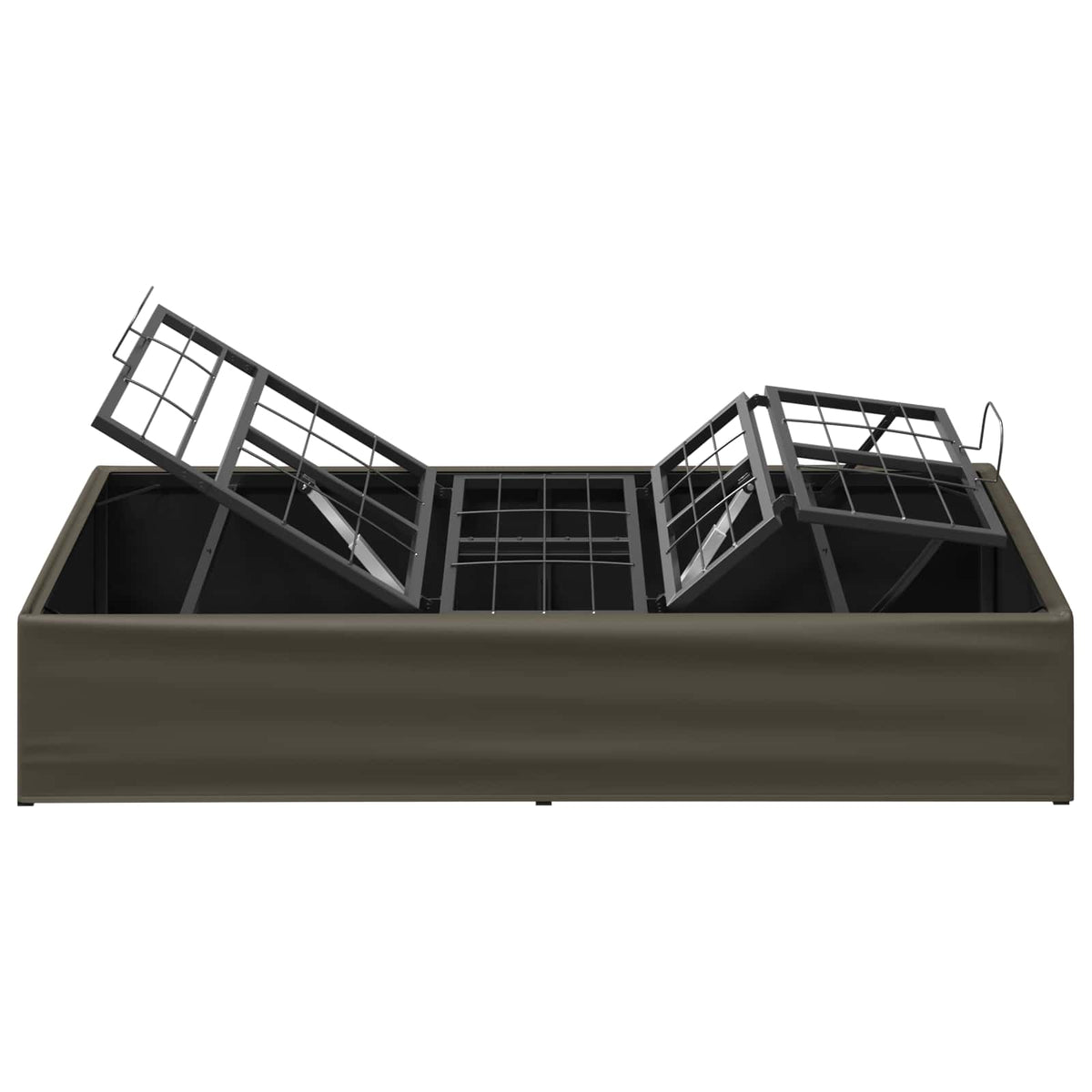 Electric Adjustable Bed Frame Grey 200 x 90 x 33.5 cm Steel