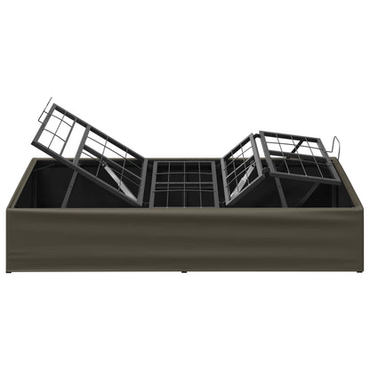 Electric Adjustable Bed Frame Grey 200 x 90 x 33.5 cm Steel