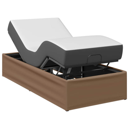 Electric Adjustable Bed Frame Tan 200 x 90 x 33.5 cm Steel