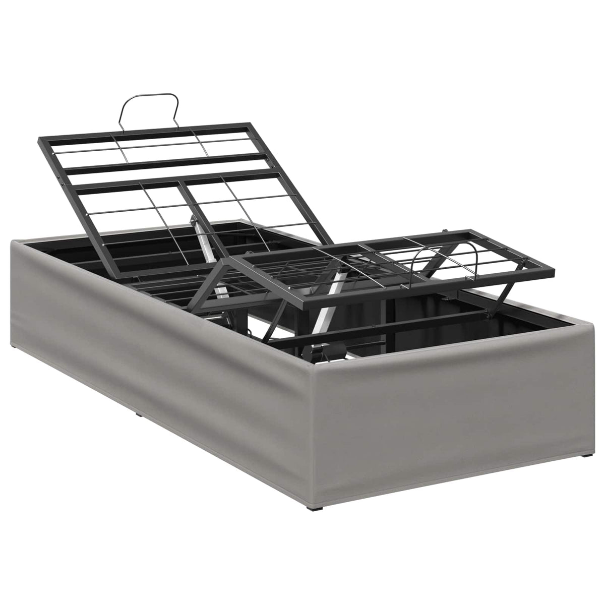 Electric Adjustable Bed Frame Light Grey 200 x 90 x 33.5 cm