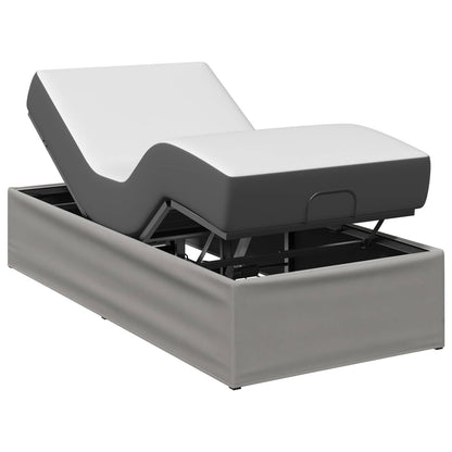 Electric Adjustable Bed Frame Light Grey 200 x 90 x 33.5 cm
