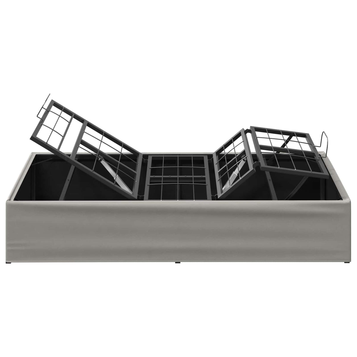 Electric Adjustable Bed Frame Light Grey 200 x 90 x 33.5 cm