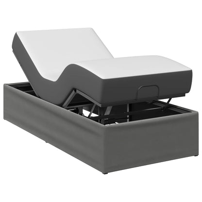 Electric Adjustable Bed Frame Dark Grey 200 x 90 x 33.5 cm