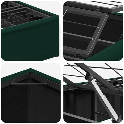 Electric Adjustable Bed Frame Forest Green 200 x 90 x 33.5 cm