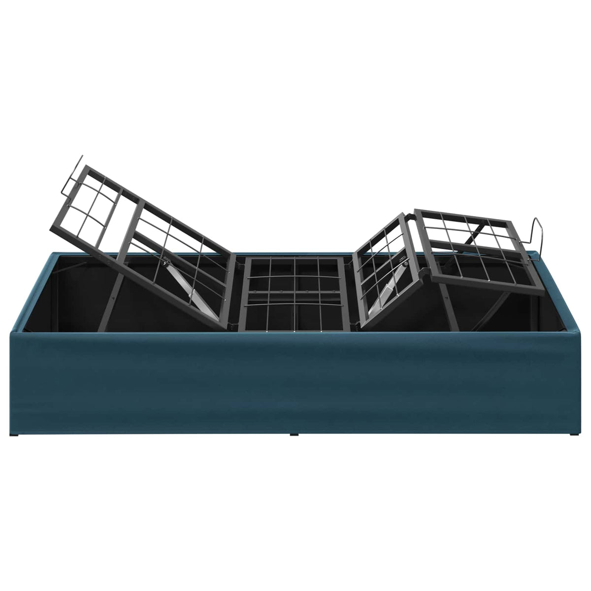 Electric Adjustable Bed Frame Blue 200 x 90 x 33.5 cm Steel