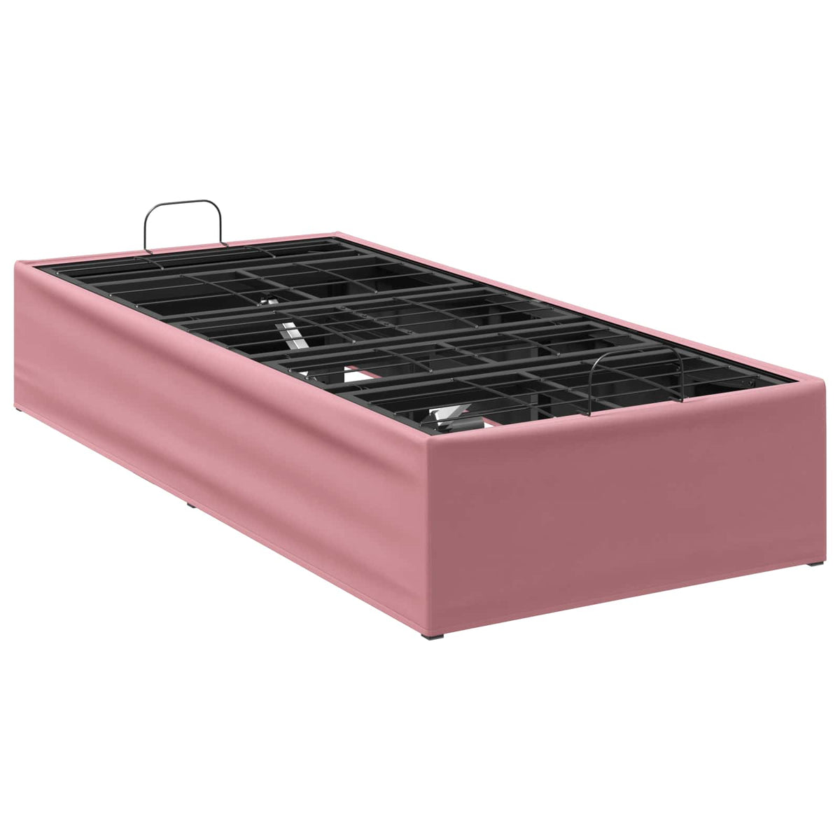 Electric Adjustable Bed Frame Pink 200 x 90 x 33.5 cm Steel