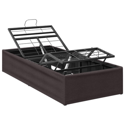 Electric Adjustable Bed Frame Brown 200 x 100 x 33.5 cm Steel