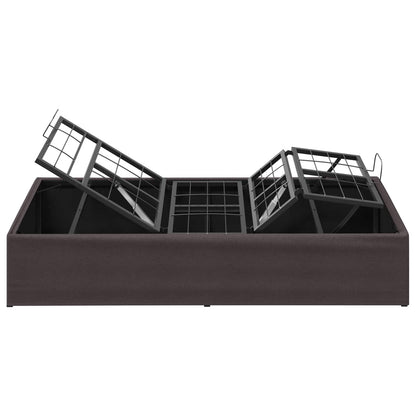 Electric Adjustable Bed Frame Brown 200 x 100 x 33.5 cm Steel