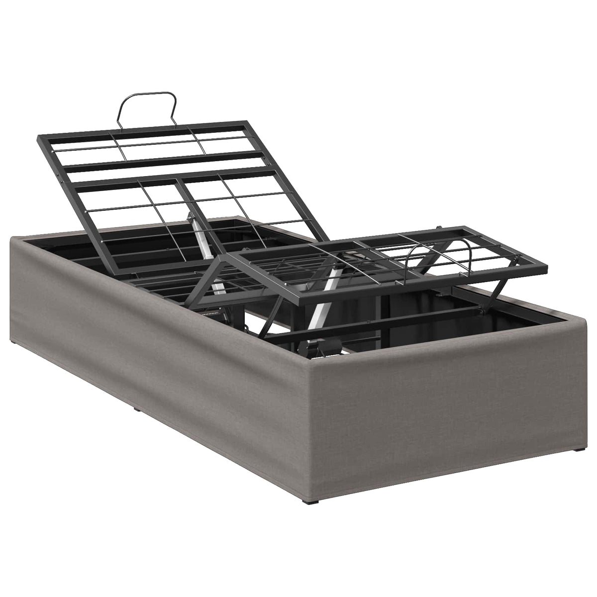 Electric Adjustable Bed Frame Taupe 200 x 100 x 33.5 cm Steel