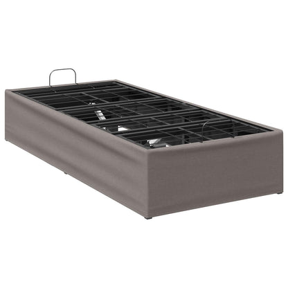 Electric Adjustable Bed Frame Taupe 200 x 100 x 33.5 cm Steel