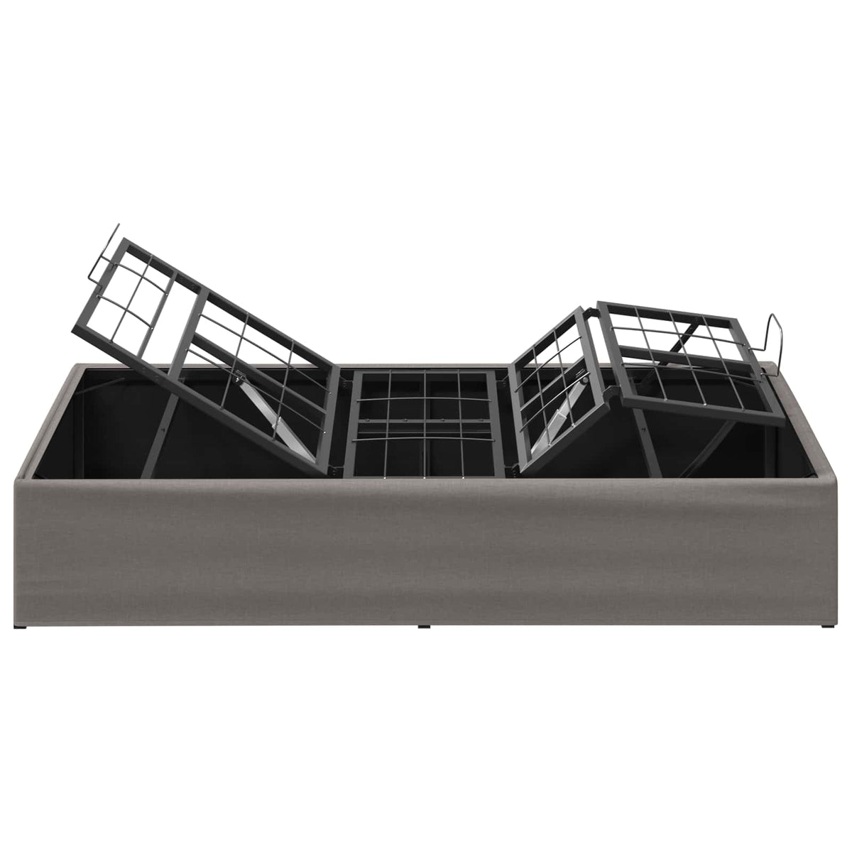 Electric Adjustable Bed Frame Taupe 200 x 100 x 33.5 cm Steel