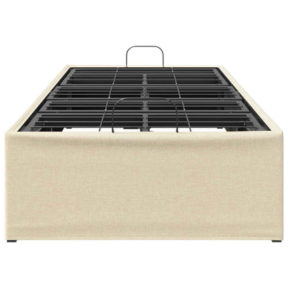 Electric Adjustable Bed Frame Cream 200 x 100 x 33.5 cm Steel