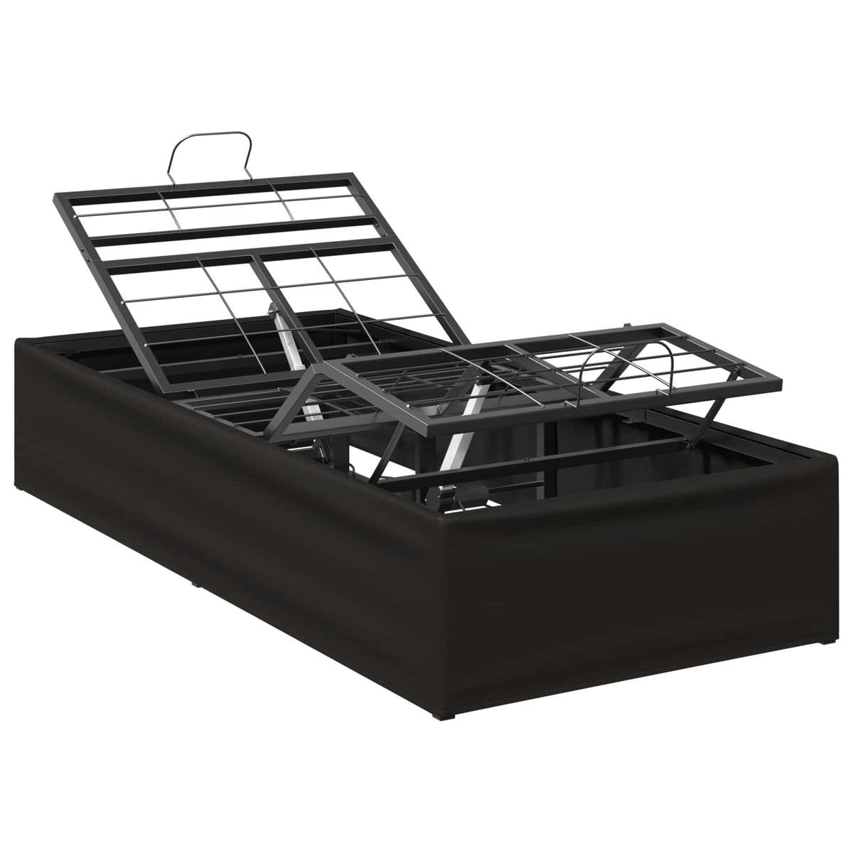 Electric Adjustable Bed Frame Black 200 x 100 x 33.5 cm Steel