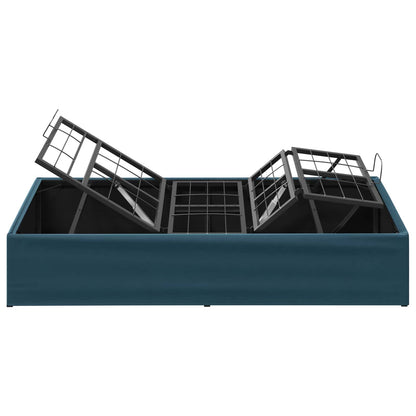 Electric Adjustable Bed Frame Blue 190 x 90 x 33.5 cm Steel