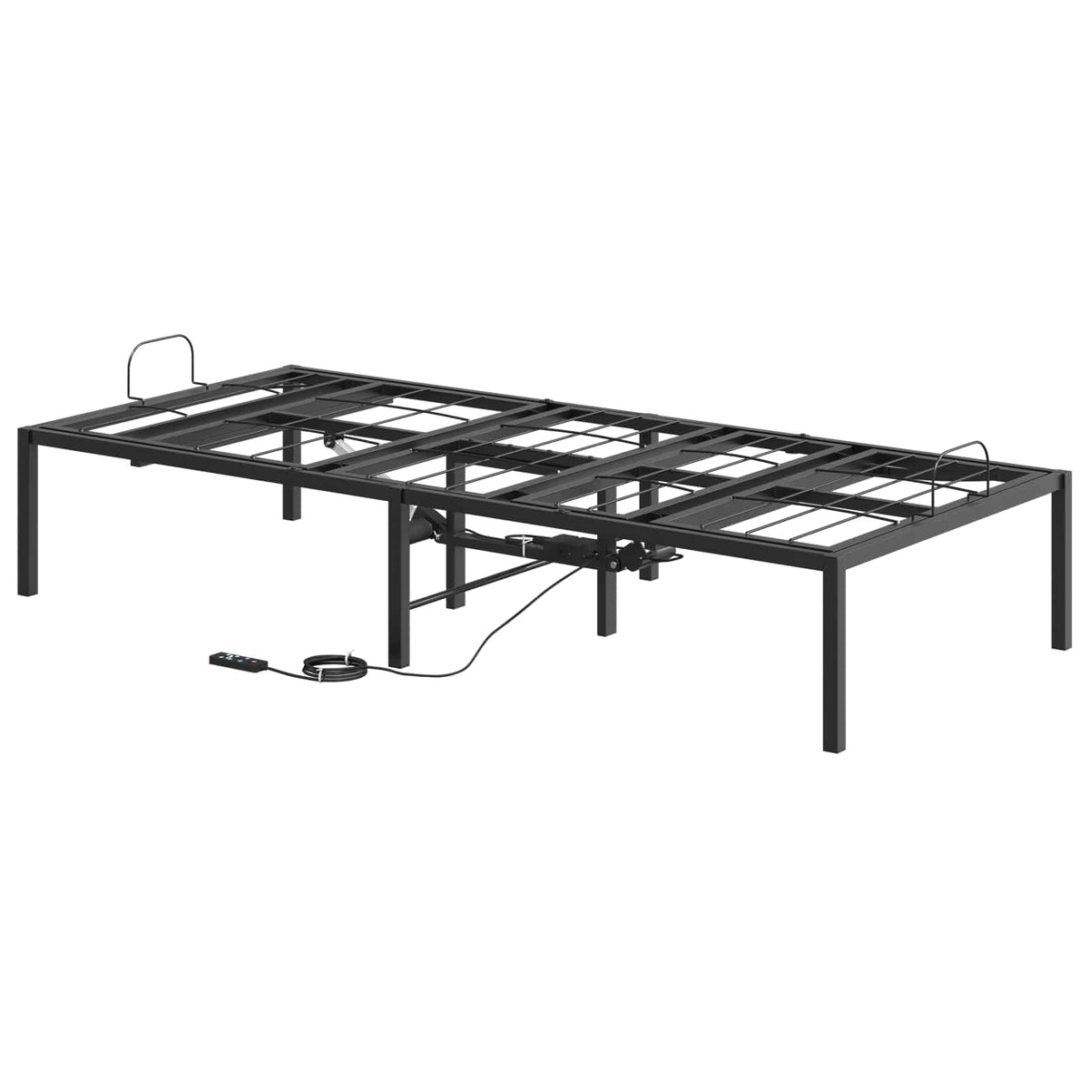 Electric Adjustable Bed Frame Black 200 x 70 x 33.5 cm Steel