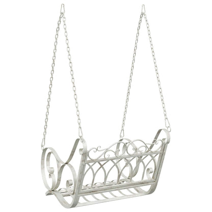 Swing Bench Steel 71 x 75 x 59 cm Antique White