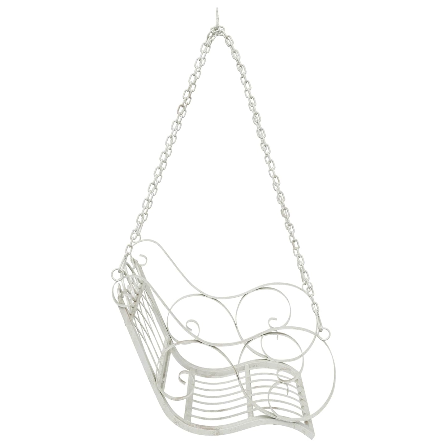Swing Bench Steel 71 x 75 x 59 cm Antique White