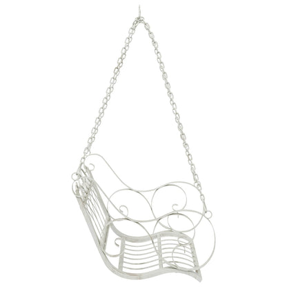 Swing Bench Steel 71 x 75 x 59 cm Antique White
